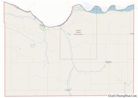 Map of Knox County, Nebraska