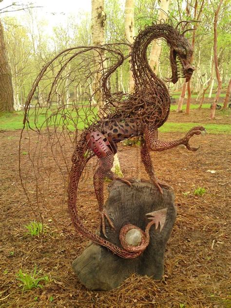 metal dragon sculpture | Metal Art | Pinterest