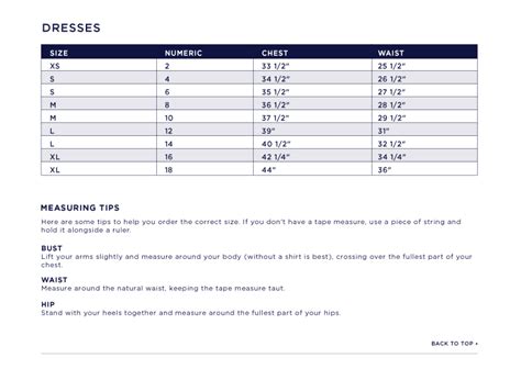 Gap Size Chart Womens