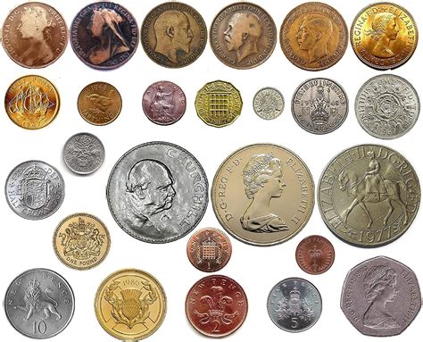 Deluxe Mix of old British Coins - Penny, halfpenny, farthing ...