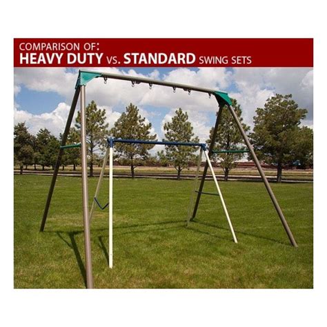 Lifetime Heavy-Duty A-Frame Metal Swing Set Kit - Earthtone (290038)