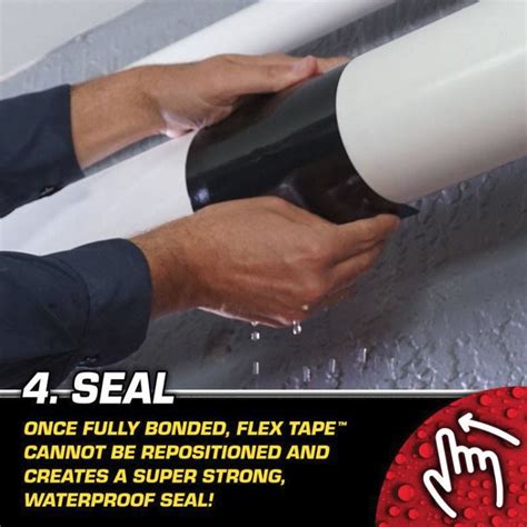 4 Easy Steps To Start Using FLEX TAPE : Step 4 - SEAL | Seal, Tape, Flex