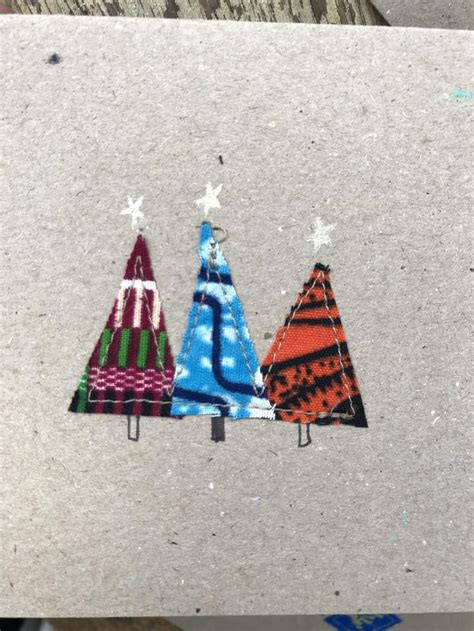 Homemade Christmas Cards Standard Size. African Print Fabric - Etsy | Christmas card crafts ...