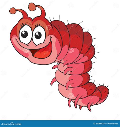 Inchworm Cartoon Character Vector Illustration | CartoonDealer.com ...