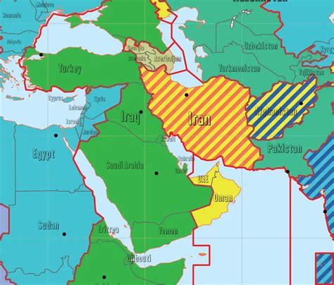 Time Zone Map Middle East – Get Map Update