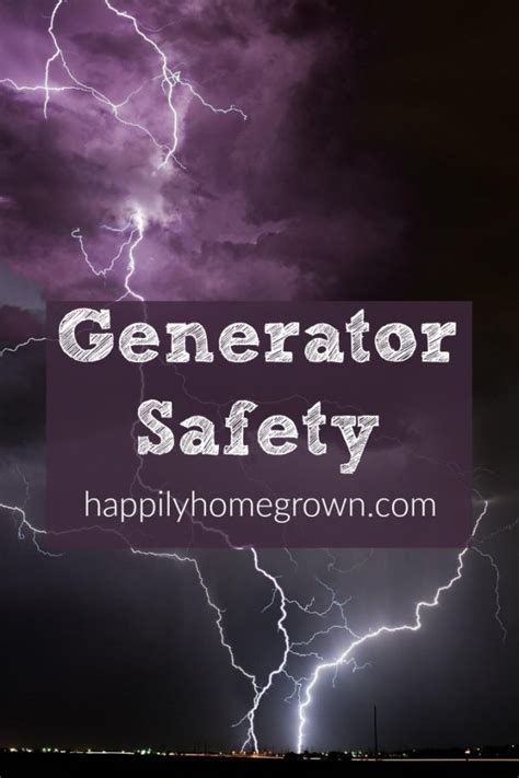 Generator Safety - Happily Homegrown