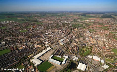 aeroengland | aerial photograph of Mansfield Nottinghamshire England UK