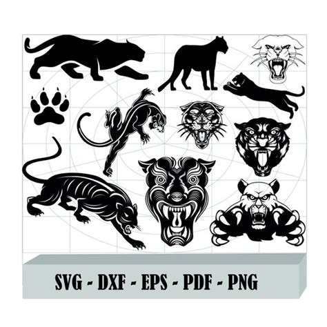 Panther SVG Bundle Panther SVG Panther Clipart Panther Cut | Etsy