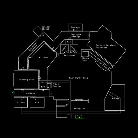 Five Nights at Freddy's (Film) Pizzeria Plan/Layout. : r/fivenightsatfreddys