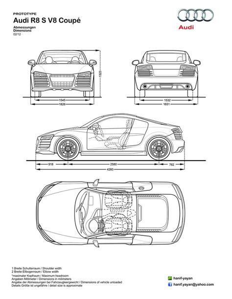 Audi R8S V8 Design Blueprints