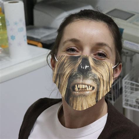 Chewbacca Face Cloth Face Mask | Teemoonley.com