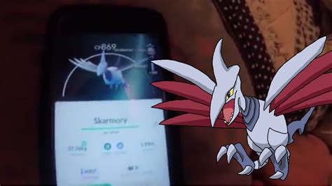 Pokemon Go: Catching Skarmory - YouTube