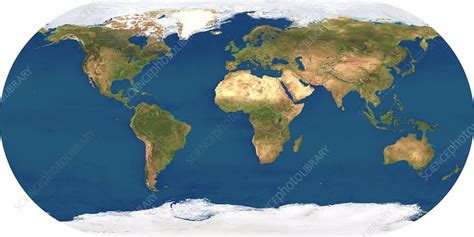 Whole Earth, political map - Stock Image - C001/9139 - Science Photo Library