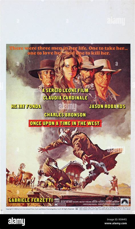 Once upon a time in the West - Original Movie Poster Stock Photo - Alamy