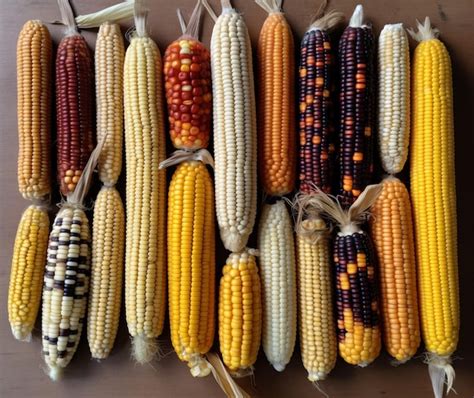 Premium AI Image | The diversity of corn varieties available