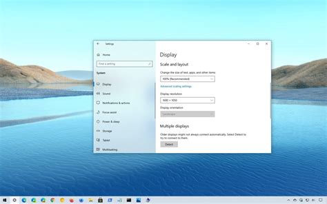 How to change scale and layout settings on WIndows 10 - Pureinfotech