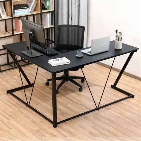 Black L-Shaped Modern Desk - Affordable Modern Design Furniture and ...