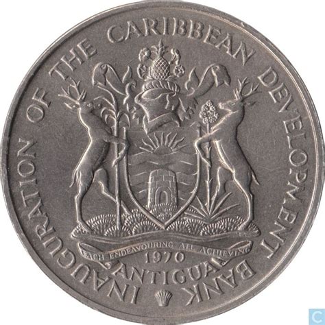 Coins - Antigua and Barbuda - Antigua and Barbuda 4 dollars 1970 "F.A.O ...