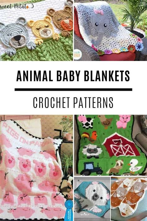 Animal Crochet Baby Blanket Patterns {Fabulous baby shower gifts!}