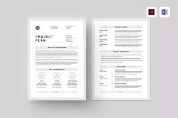 Business Project Plan Template for Word | Design Shack