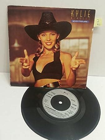 KYLIE MINOGUE never too late 7" picture sleeve single PWL45: Amazon.co.uk: Music