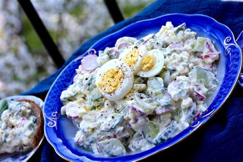 Light And Fresh Cucumber Radish Egg Salad - Yuli Cooks