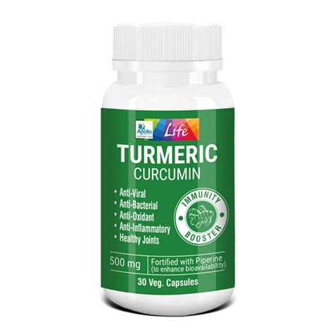 Buy Apollo Life Turmeric Curcumin 500 Mg - Uses, Benefits & Dosage