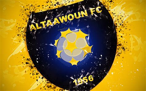 Download wallpapers Al-Taawoun FC, 4k, paint art, logo, creative, Saudi Arabian football team ...