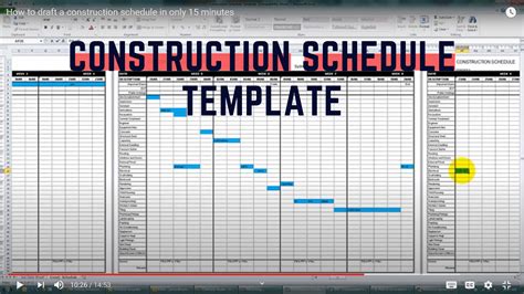 construction schedule template - Renovation Junkies