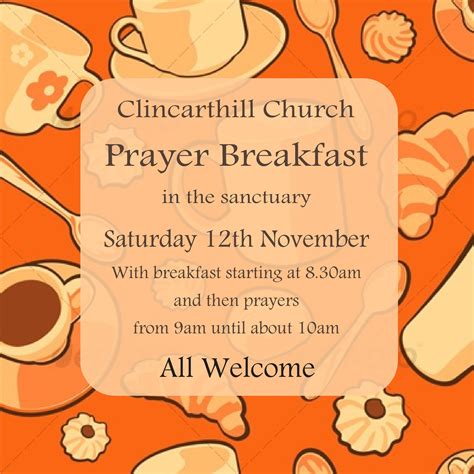 Prayer Breakfast – 12 November – Clincarthill Parish Church