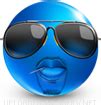 Cool Dude emoticon | Emoticons and Smileys for Facebook/MSN/Skype/Yahoo