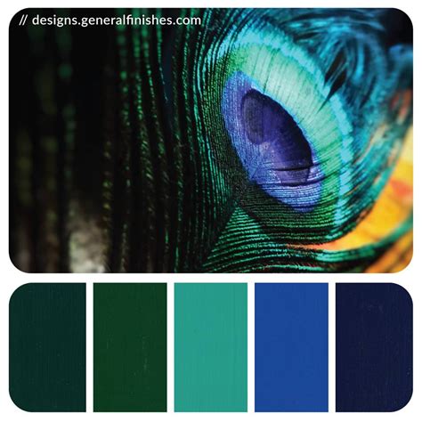 Peacock Green Color Palette