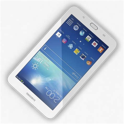 Samsung Galaxy Tab 3 Lite 7.0 & 3G White 3D Model $49 - .3ds .c4d .fbx .obj .max - Free3D