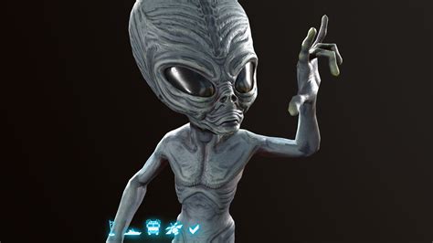 Alien Gray 3D asset | CGTrader