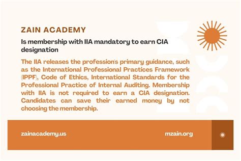 Is membership with IIA mandatory to earn CIA designation