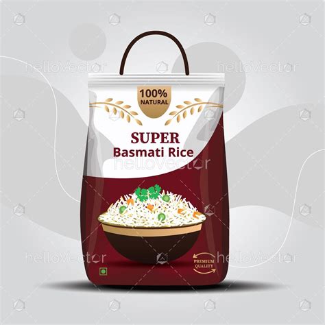 Rice Packaging Template - Vector Illustration - Download Graphics & Vectors