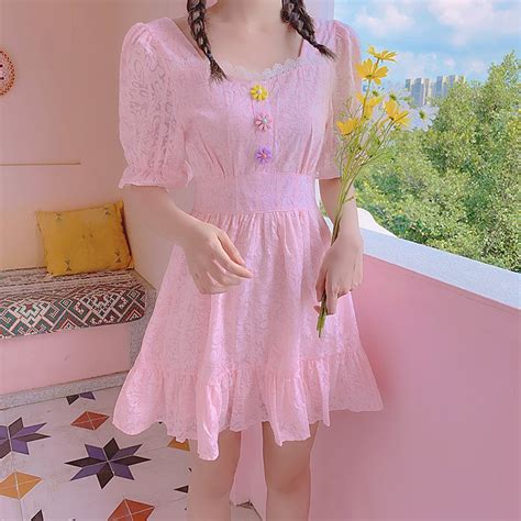 Pretty Flowers One-piece Dress JK2378 – Juvkawaii