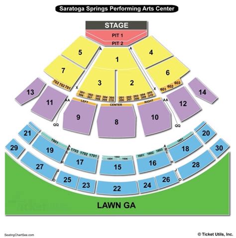 Saratoga Performing Arts Center (SPAC) Seating Chart | Seating Charts & Tickets