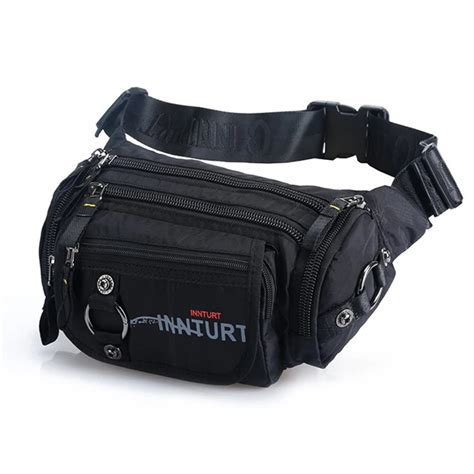 Men's Nylon Waist Fanny Pack Purse Pouch Casual Shoulder Messenger Bag ...