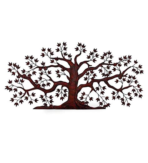 Textured Metal Tree Wall Art | Patio Wall Hangings | Deck and Patio | Yard & Patio | Wind and ...