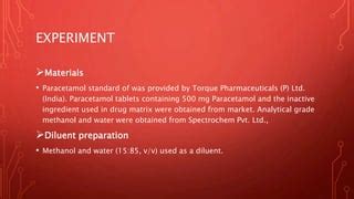 Application of uv visible spectroscopy in pharmaceutical industry | PPT