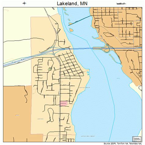 Lakeland Minnesota Street Map 2734622