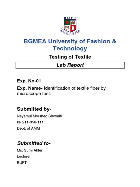 Testing of Textile | PDF