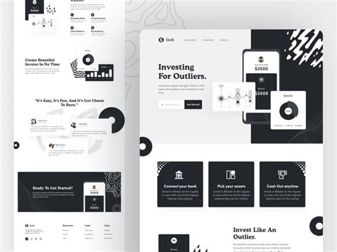 Black and White - Landing Page Design | Landing page design, Web design black, Landing page