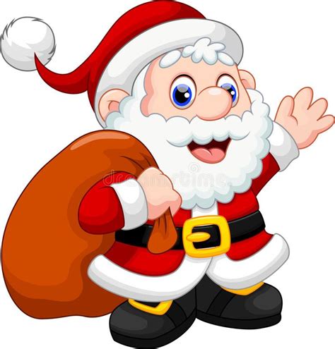 Santa Claus cartoon vector illustration | Santa cartoon, Santa claus vector, Santa claus images