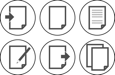 Download Document Processing Icons | Wallpapers.com