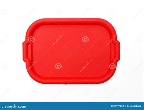 Red School Lunch Serving Tray / Plate Stock Photo - Image of serving, child: 21497552