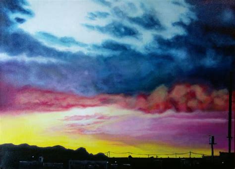 Desert Sky Painting at PaintingValley.com | Explore collection of ...