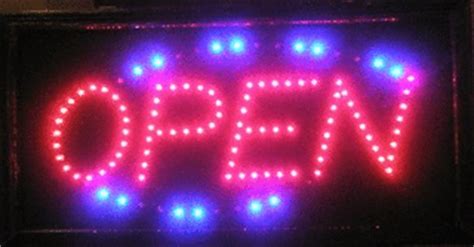 ANIMATED LED NEON LIGHT LIGHTED OPEN SIGN + CHAIN 19"X10" US SELLER LED01