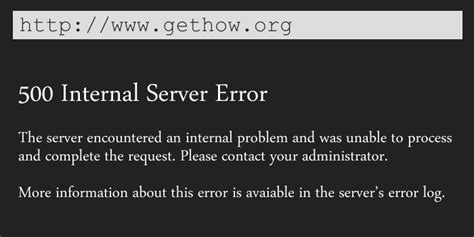 How to Fix 500 Internal Server Error in WordPress – GetHow